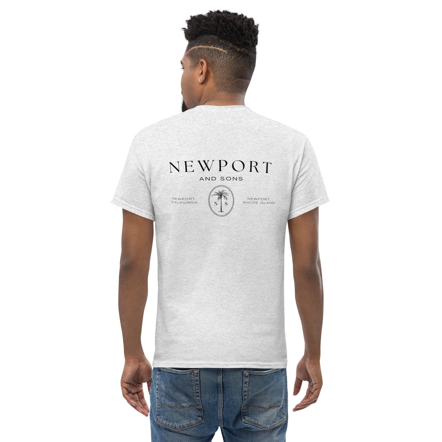 Men's classic Newport and Sons branded tee