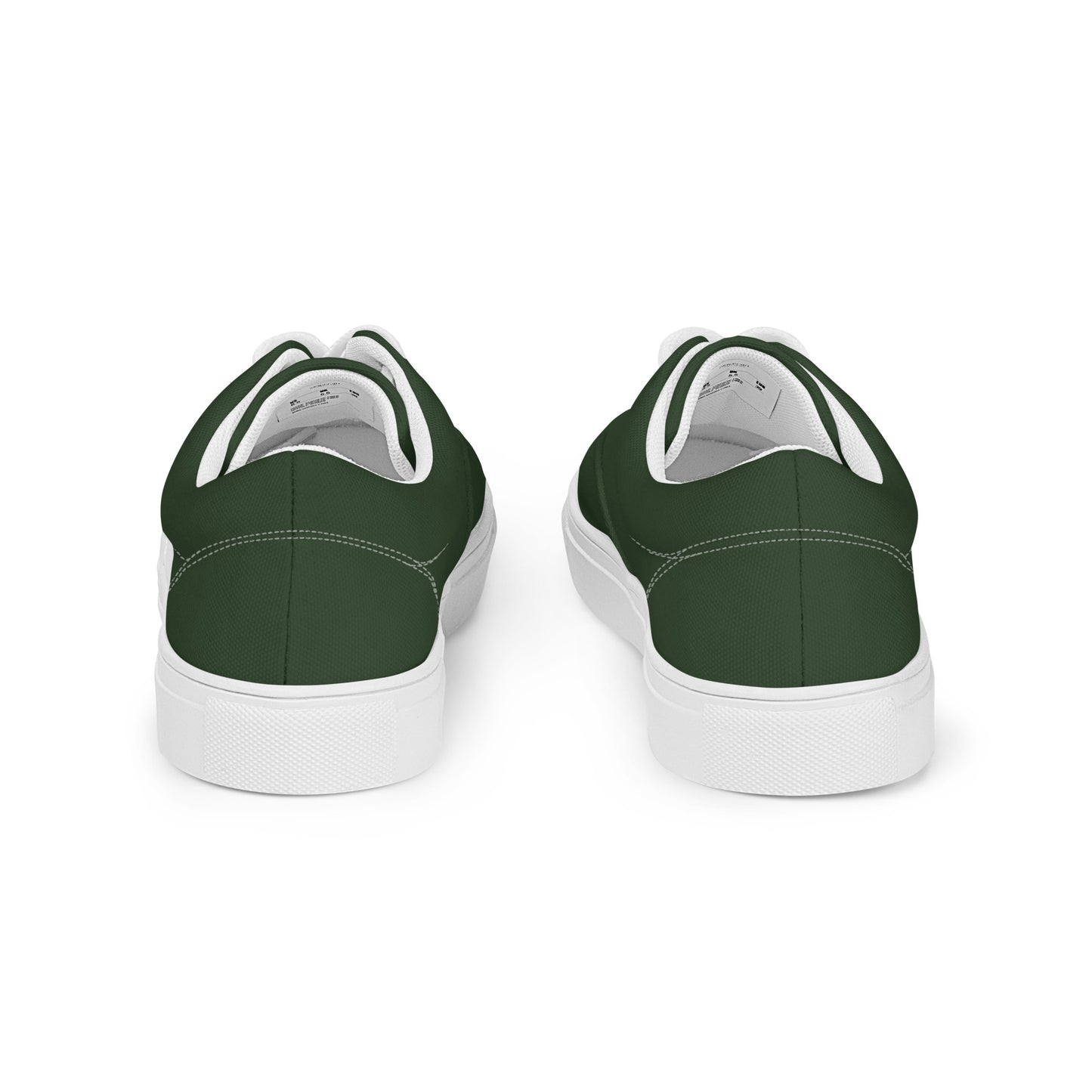 Men’s green lace-up canvas shoes